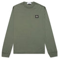 Stone Island Patch Logo L/S Tee - Sage Green