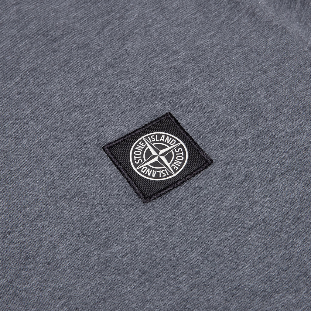 Stone Island Patch Logo S/S Tee - Melange Dark Grey