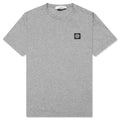 Stone Island Patch Logo S/S Tee - Melange Grey