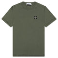 Stone Island Patch Logo S/S Tee - Sage Green