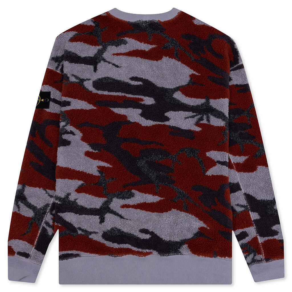 Stone Island S.I. Heritage Camo Pile Crewneck Sweatshirt - Lavender