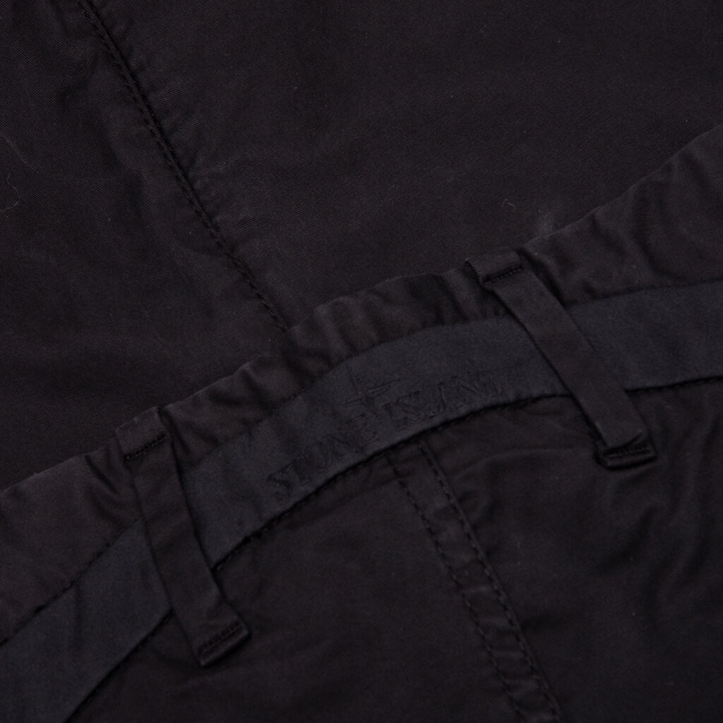 Stone Island Stretch Gabardine Trousers - Black