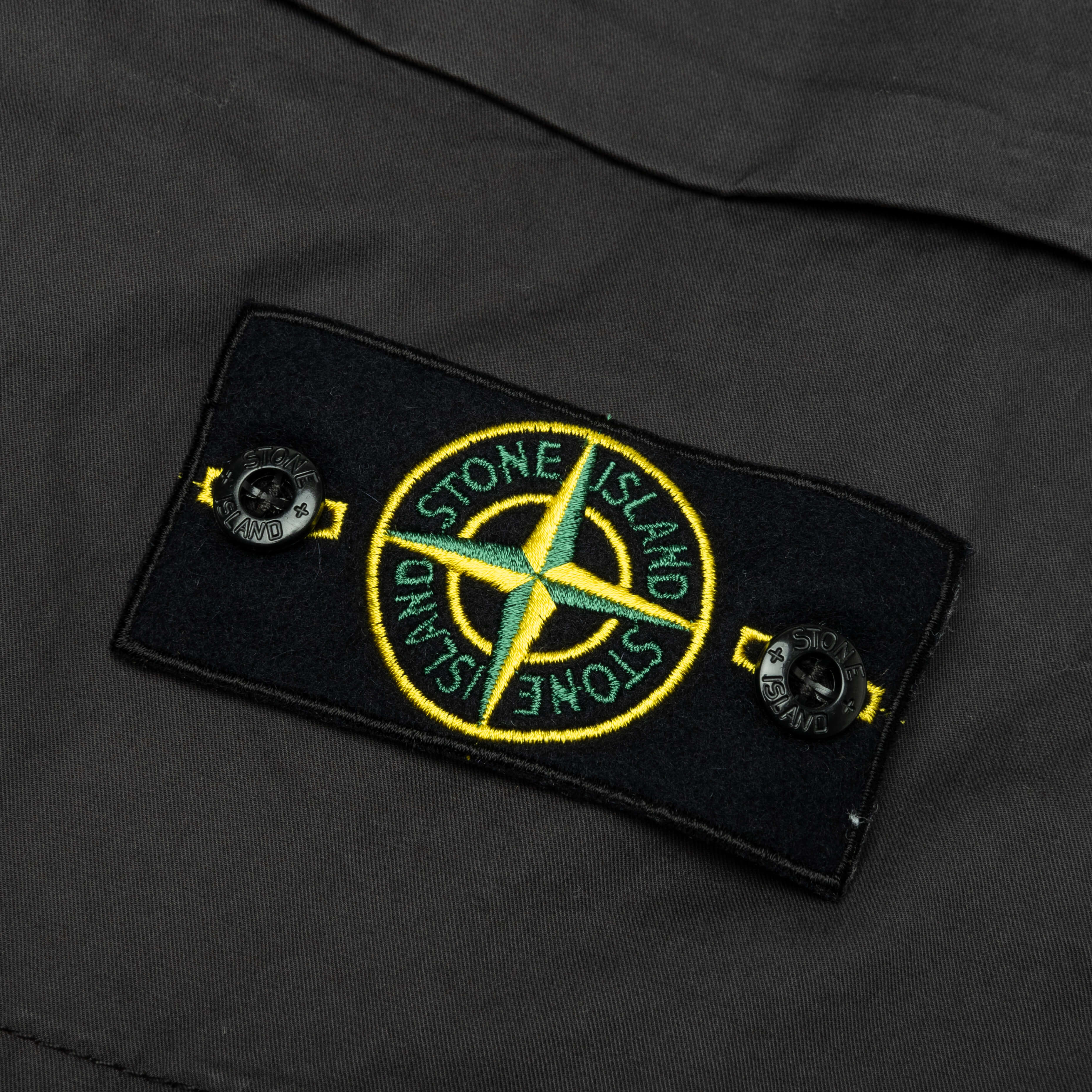 Stone Island Stretch Gabardine Trousers - Charcoal
