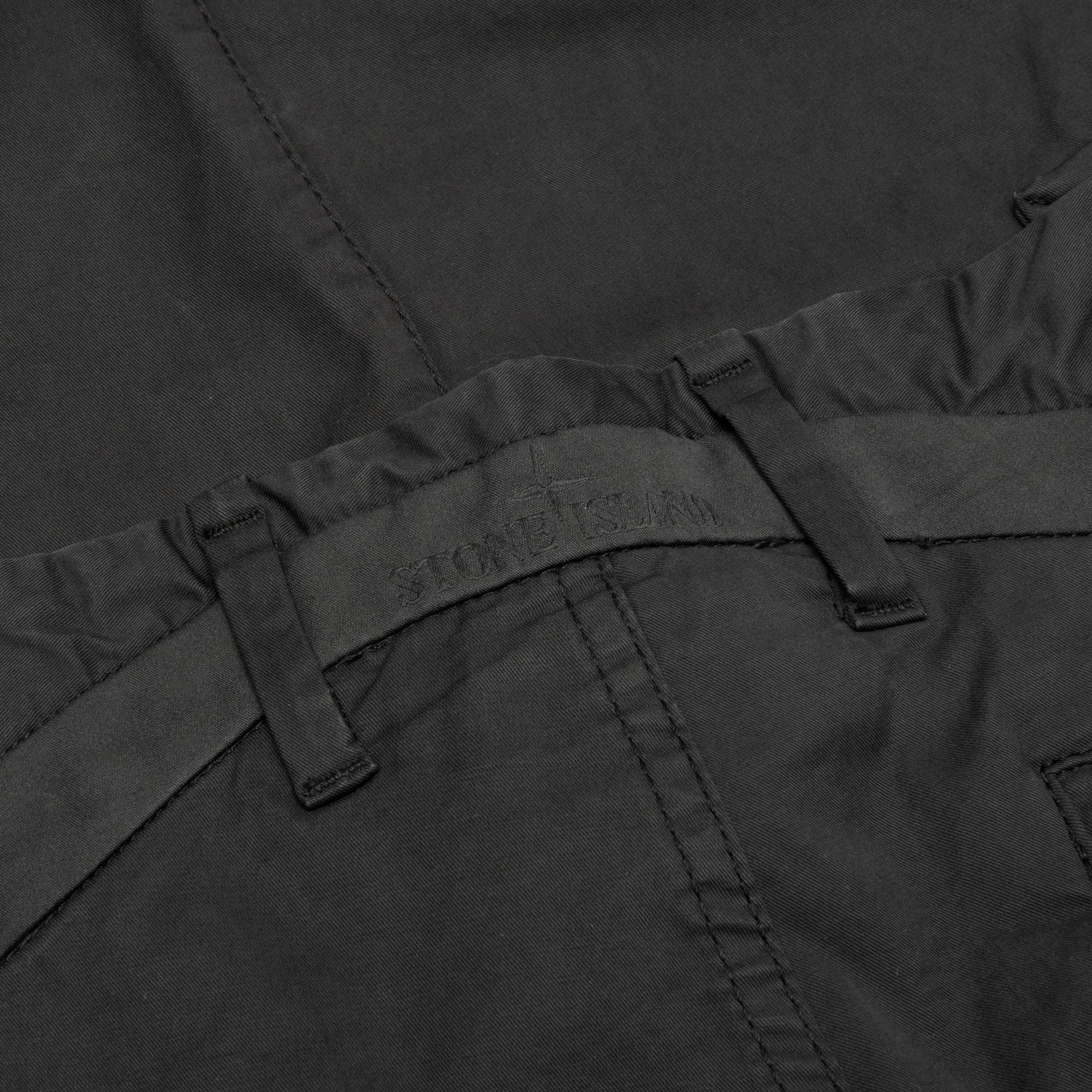 Stone Island Stretch Gabardine Trousers - Charcoal