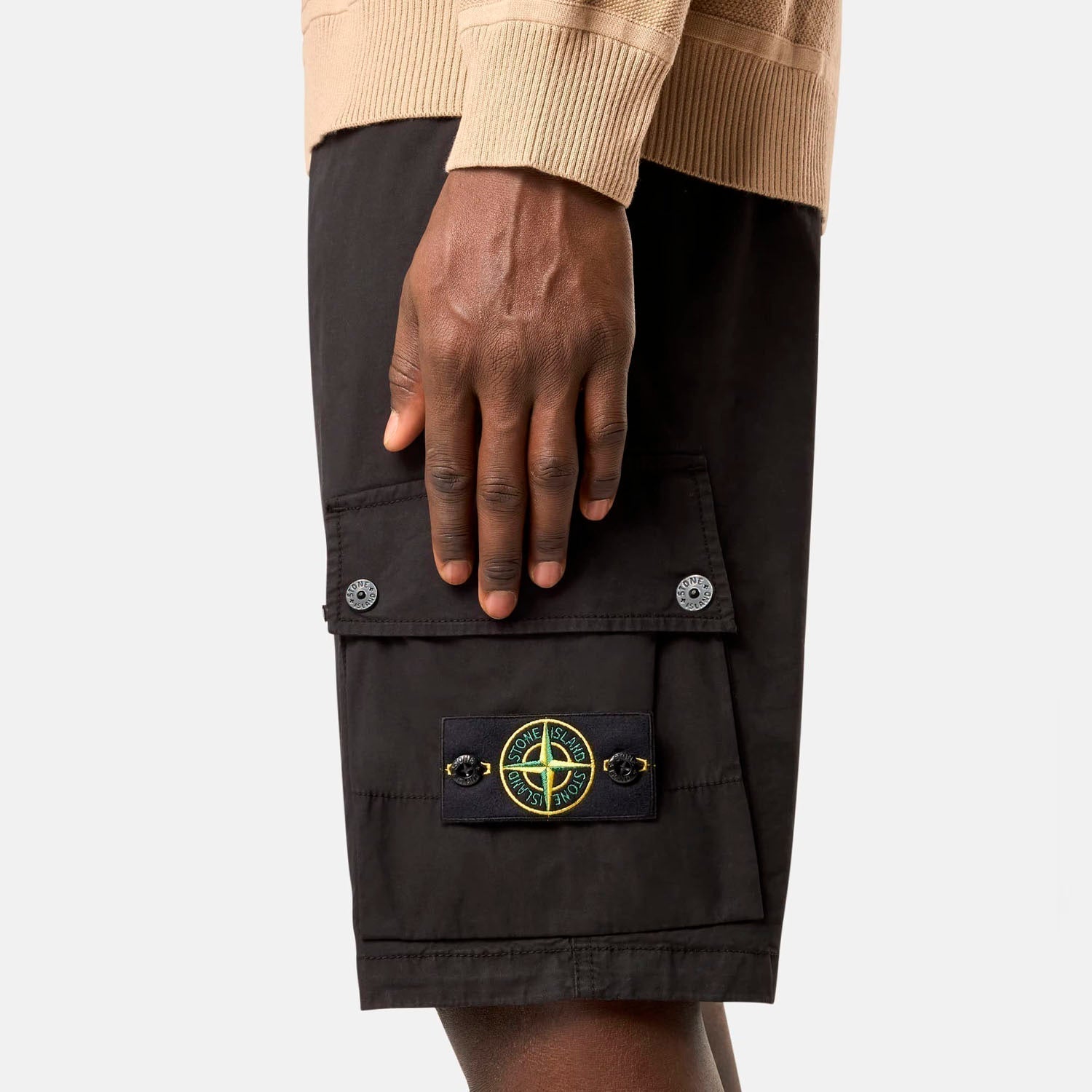 Stone Island Cargo Shorts - Black Ironleague