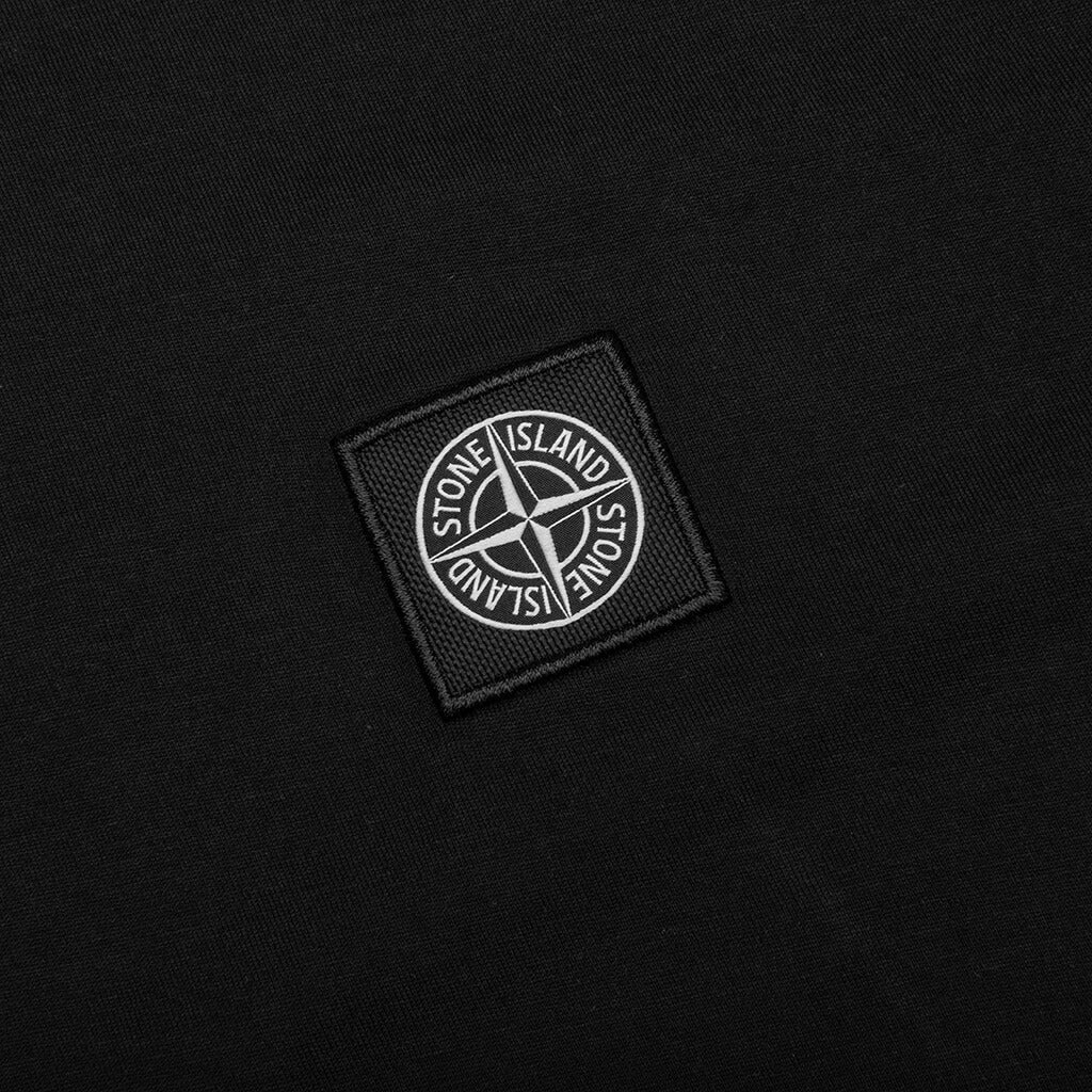 Stone Island Compass Patch Logo S/S T-Shirt - Black