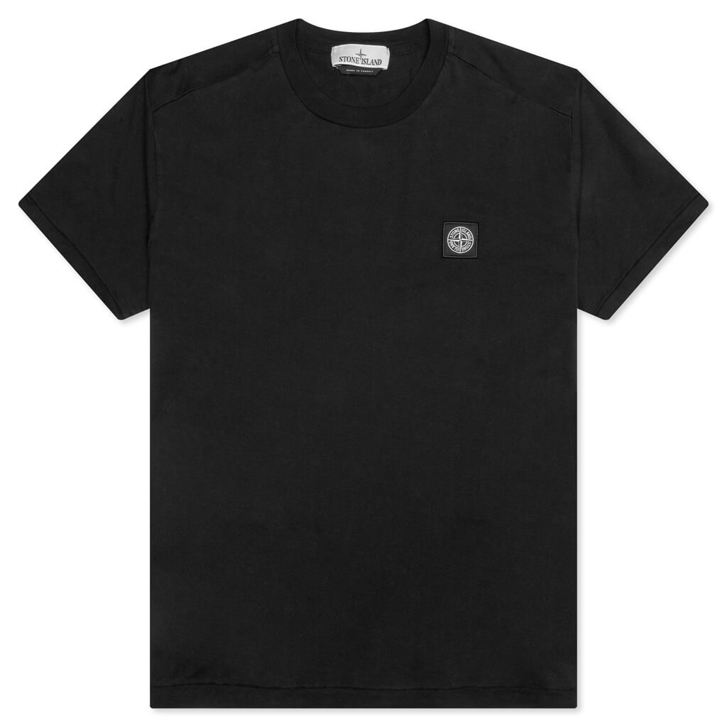 Stone Island Compass Patch Logo S/S T-Shirt - Black