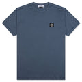 Stone Island Compass Patch Logo S/S T-Shirt - Avio Blue