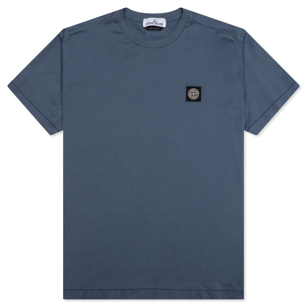 Stone Island Compass Patch Logo S/S T-Shirt - Avio Blue