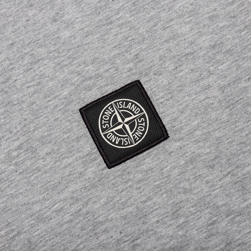 Stone Island Compass Patch Logo S/S T-Shirt - Melange Grey