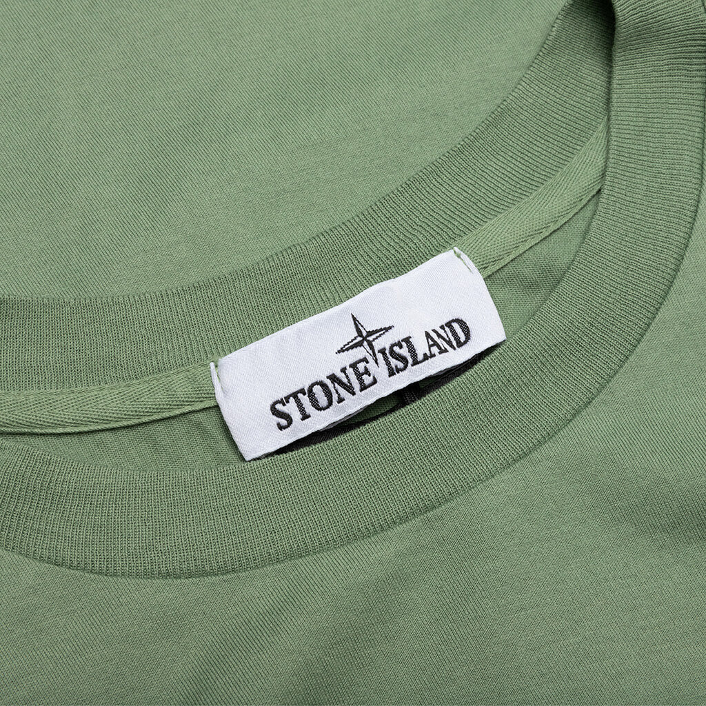 Stone Island Compass Patch Logo S/S T-Shirt - Sage