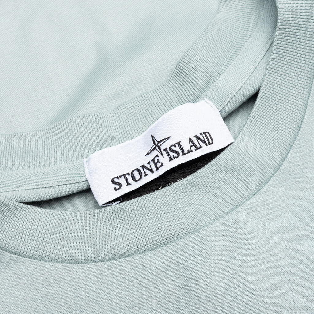Stone Island Compass Patch Logo S/S T-Shirt - Sky Blue