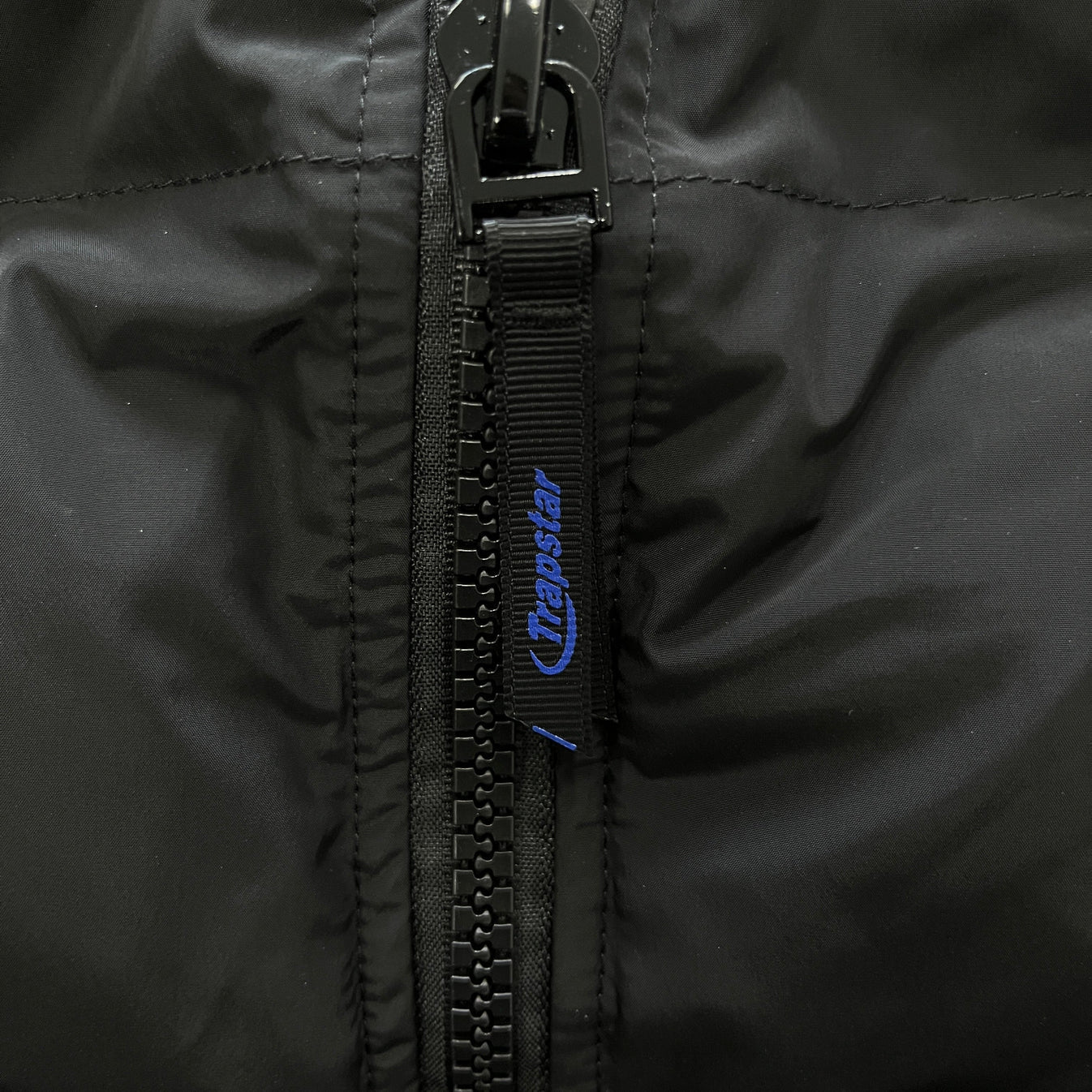 Trapstar Hyperdrive Puffer Jacket - Black/Blue Ironleague