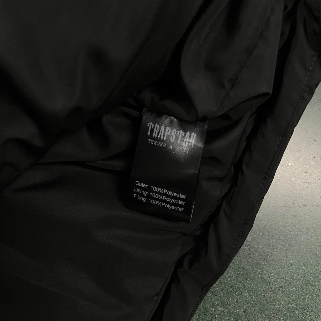 Trapstar Hyperdrive Puffer Jacket - Black/Blue Ironleague