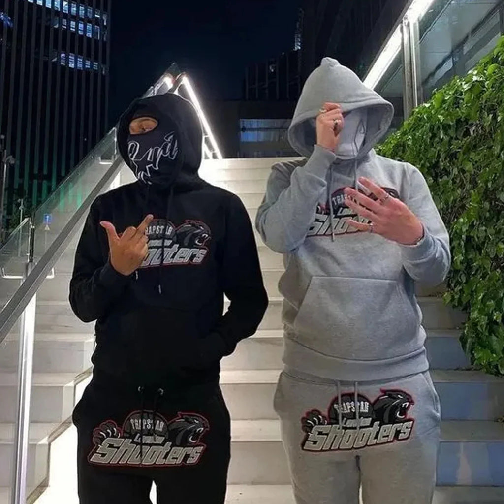 Trapstar Shooters Tracksuit - Black/Red Ironleague