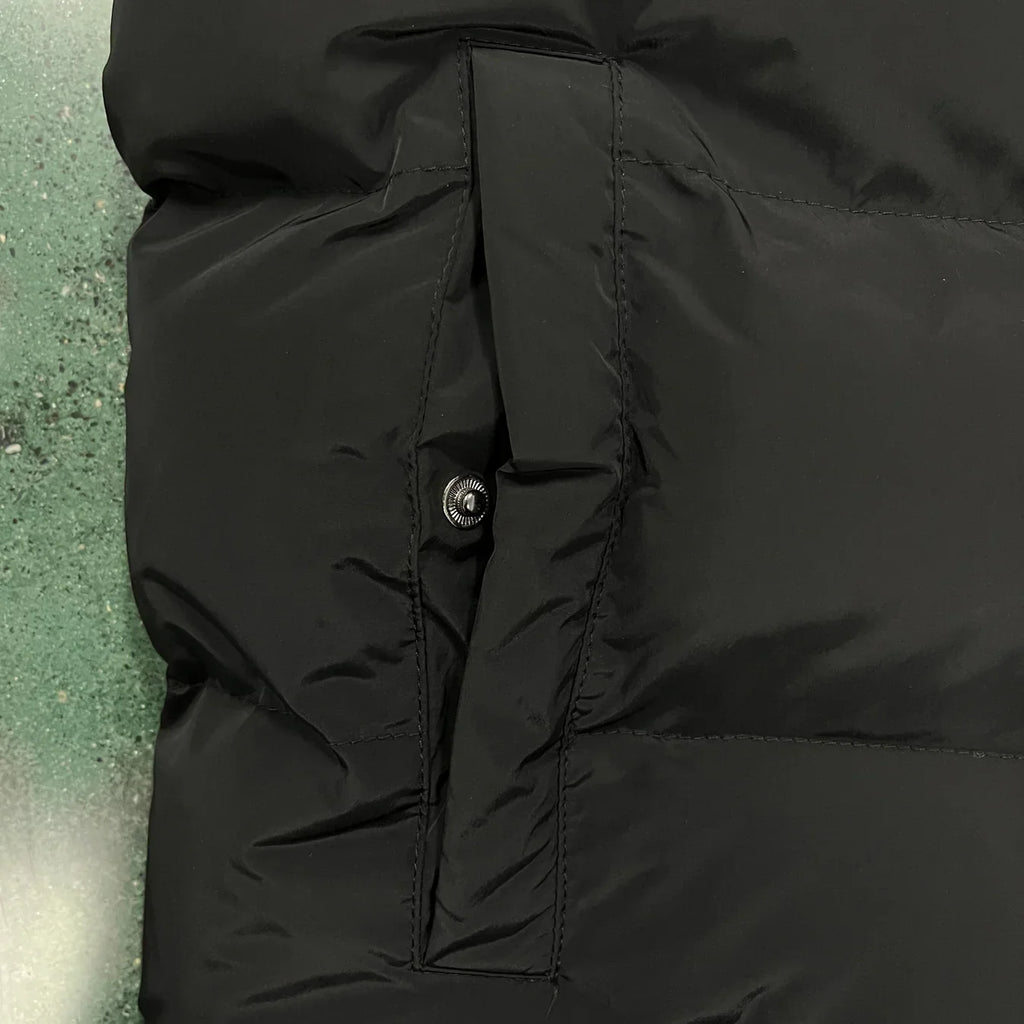 Trapstar Hyperdrive Detachable Hooded Puffer Jacket - Triple Black Ironleague