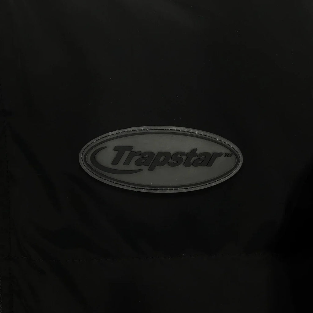 Trapstar Hyperdrive Detachable Hooded Puffer Jacket - Triple Black Ironleague