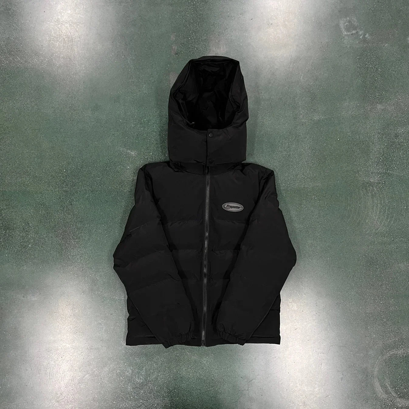 Trapstar Hyperdrive Detachable Hooded Puffer Jacket - Triple Black Ironleague