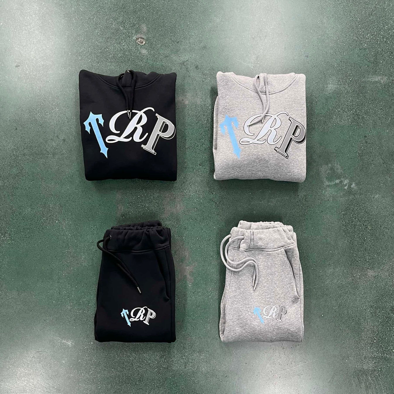 Trapstar TRP Tracksuit - Black/Grey Ironleague