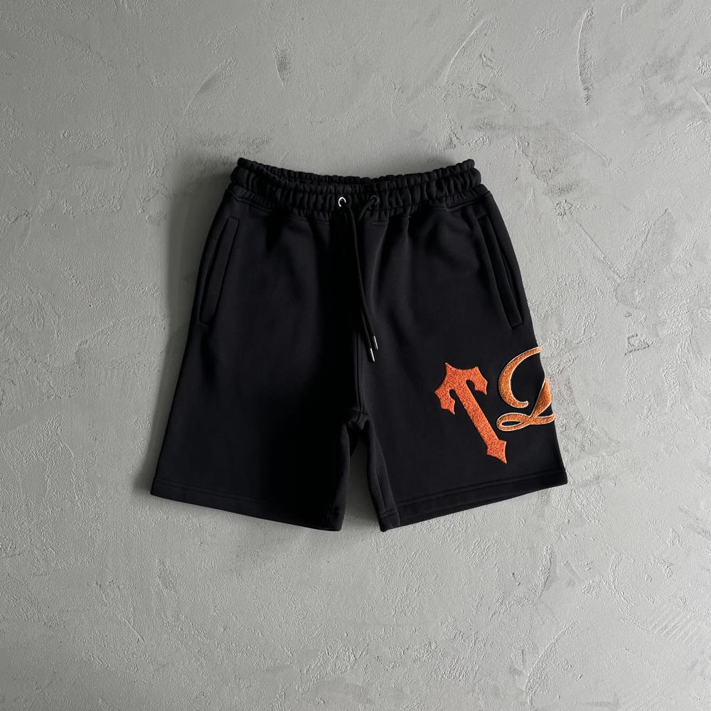 Trapstar TRP Short Set - Black/Orange Ironleague