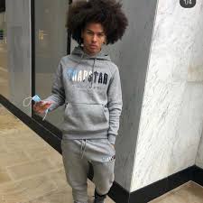 Trapstar Chenille Decoded Tracksuit - Black/Grey Ironleague