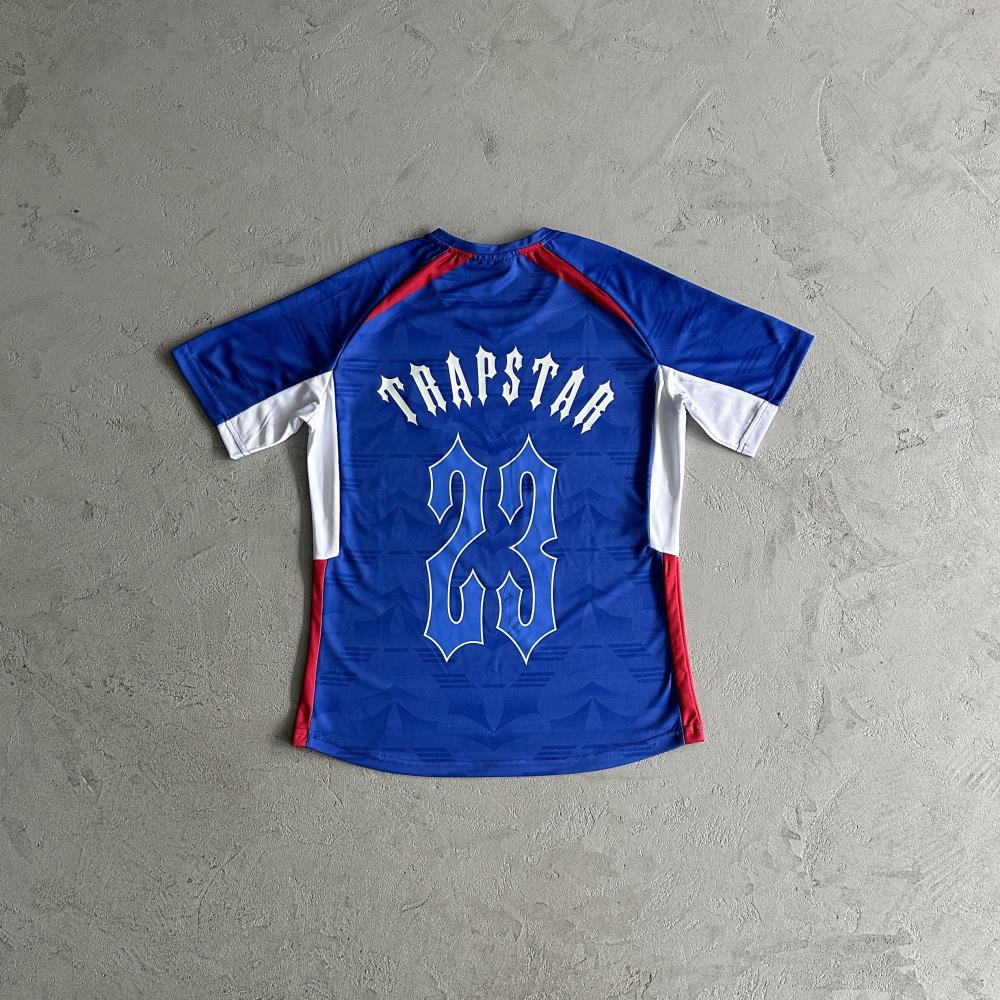 Trapstar Football T-Shirt - Blue/Red Ironleague