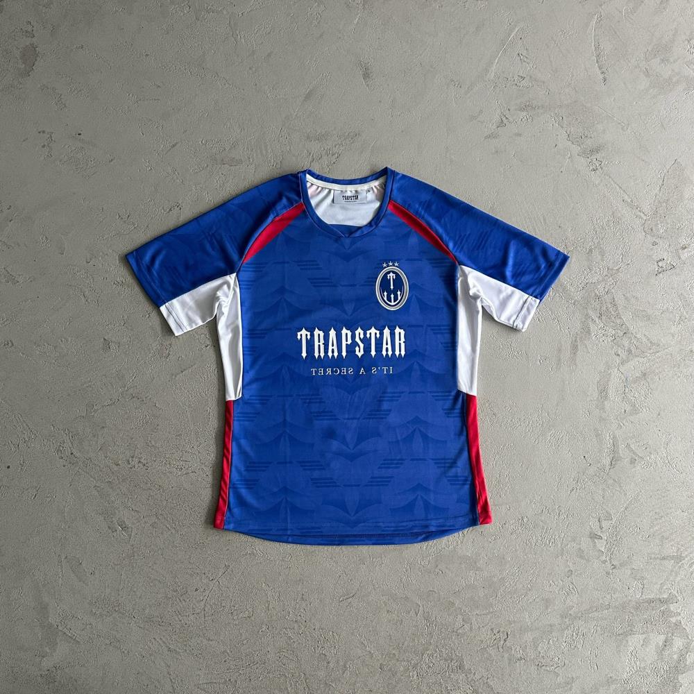 Trapstar Football T-Shirt - Blue/Red Ironleague