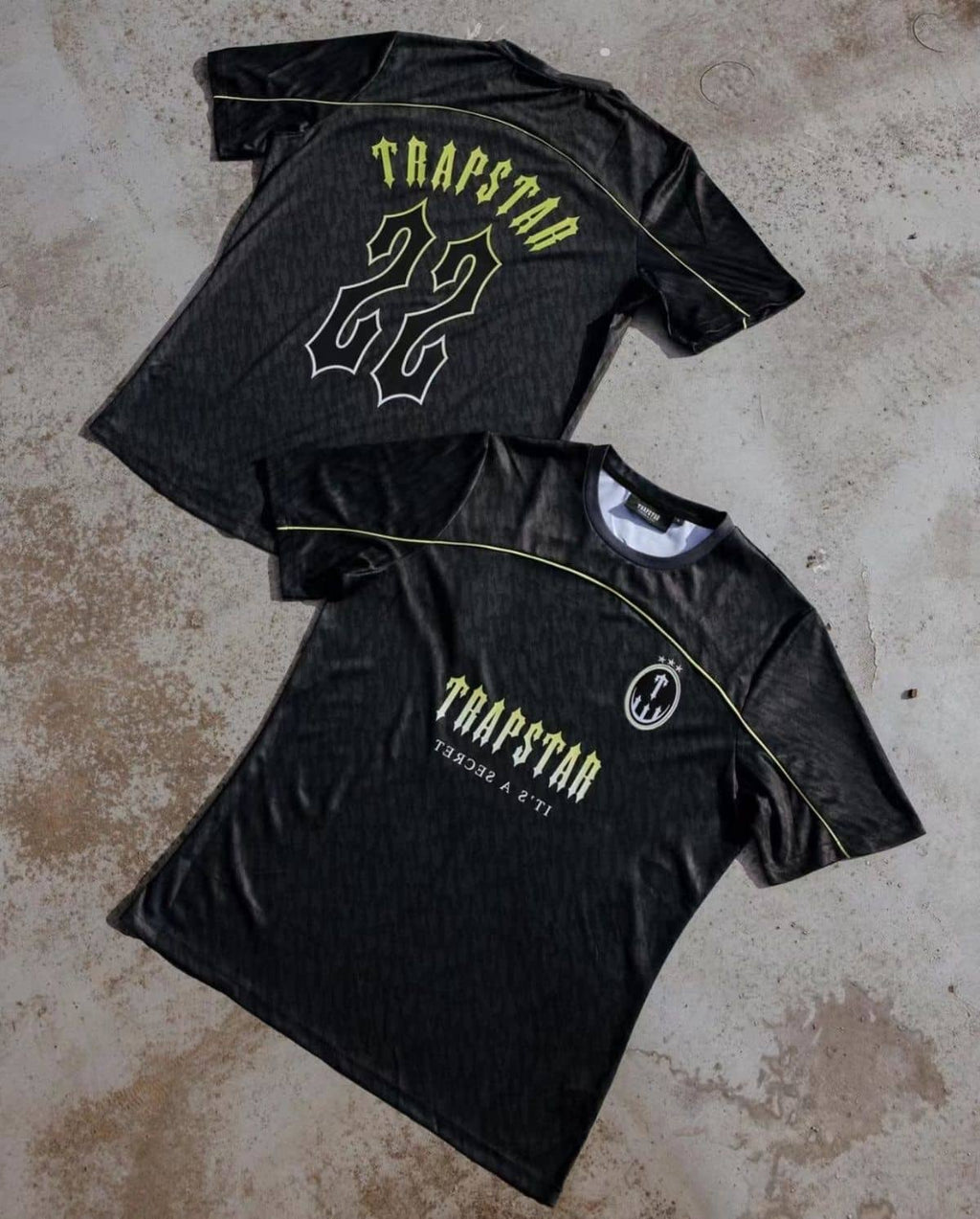 Trapstar T Football Jersey - Black/Yellow Ironleague