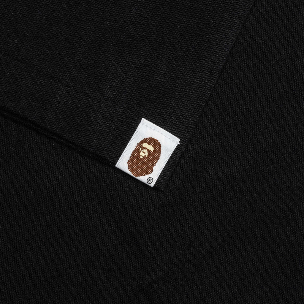 A BATHING APE Tie Dye College Tee - Black/Black