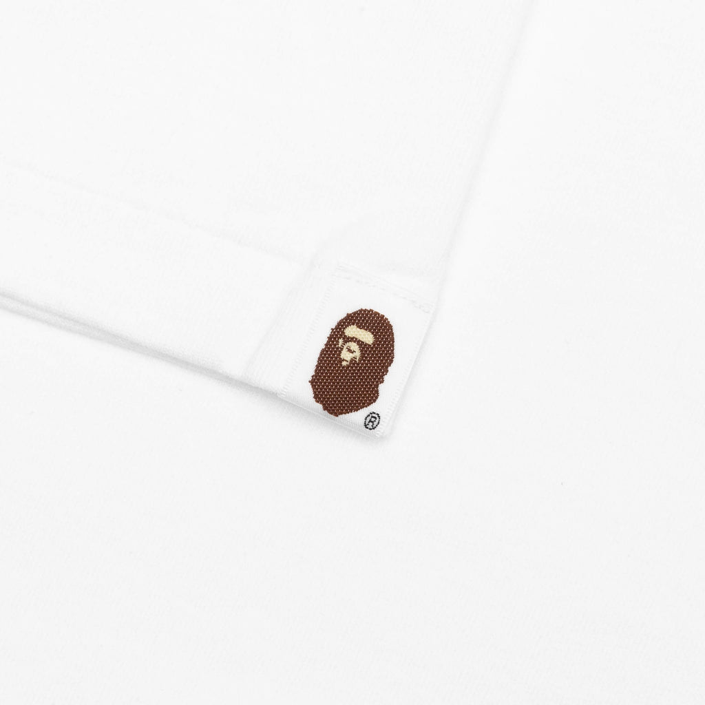 A BATHING APE Tie Dye College Tee - White/Beige