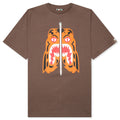 A BATHING APE Tiger Tee - Brown