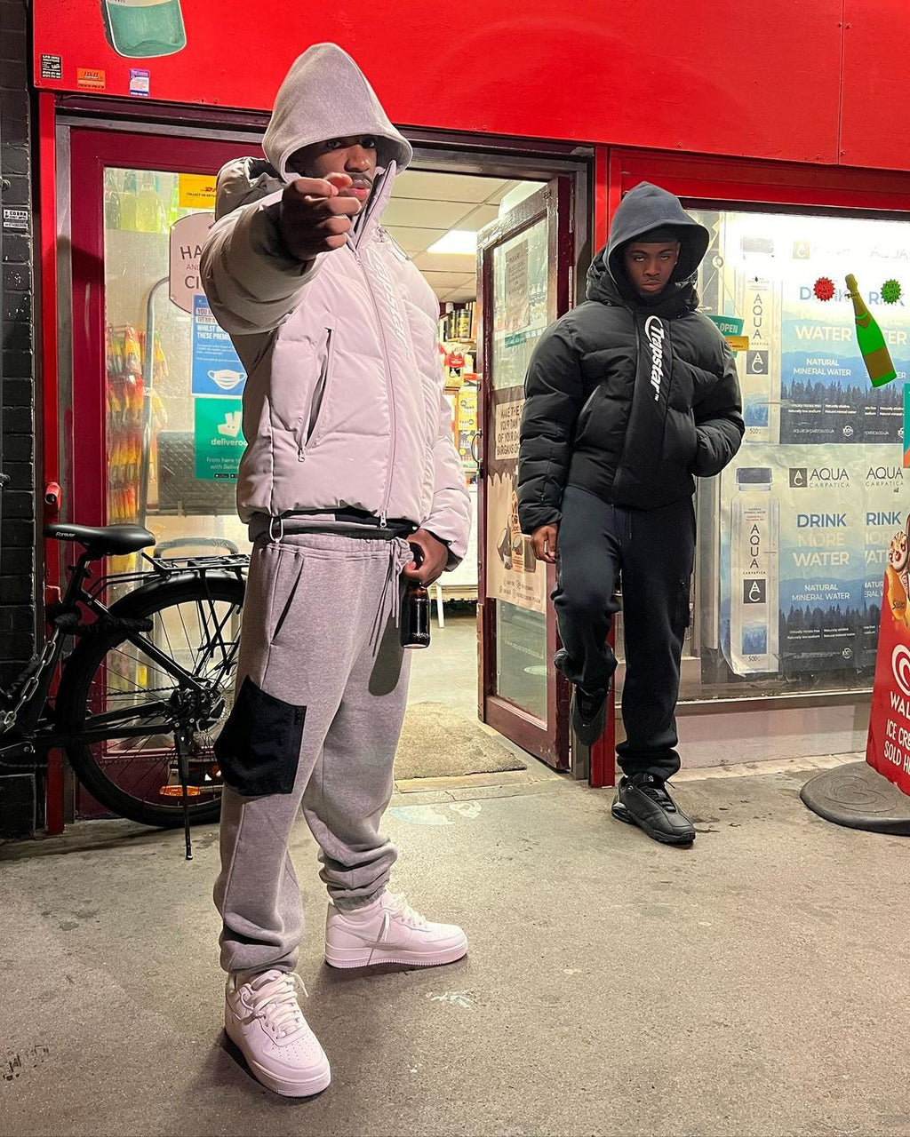 Trapstar Hyperdrive Technical Puffer Jacket - Light Grey Ironleague