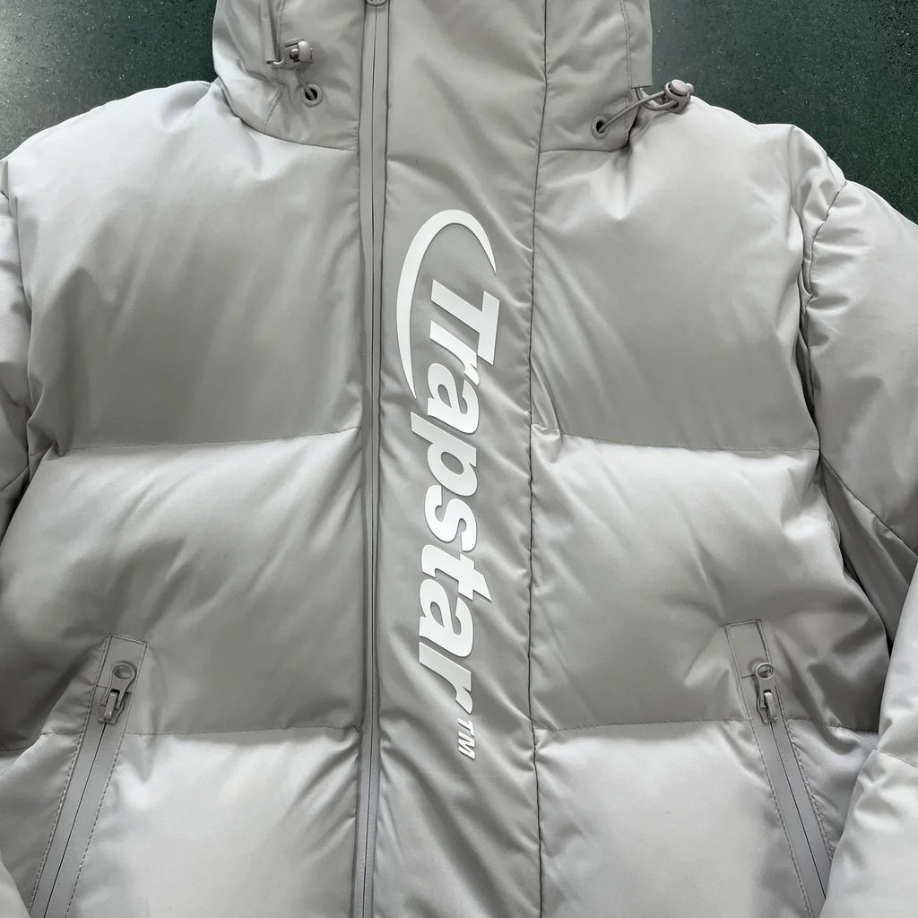 Trapstar Hyperdrive Technical Puffer Jacket - Light Grey Ironleague