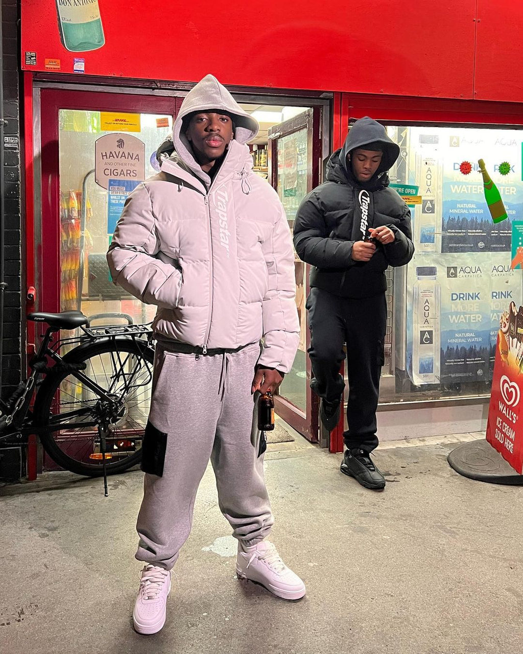 Trapstar Hyperdrive Technical Puffer Jacket - Light Grey Ironleague