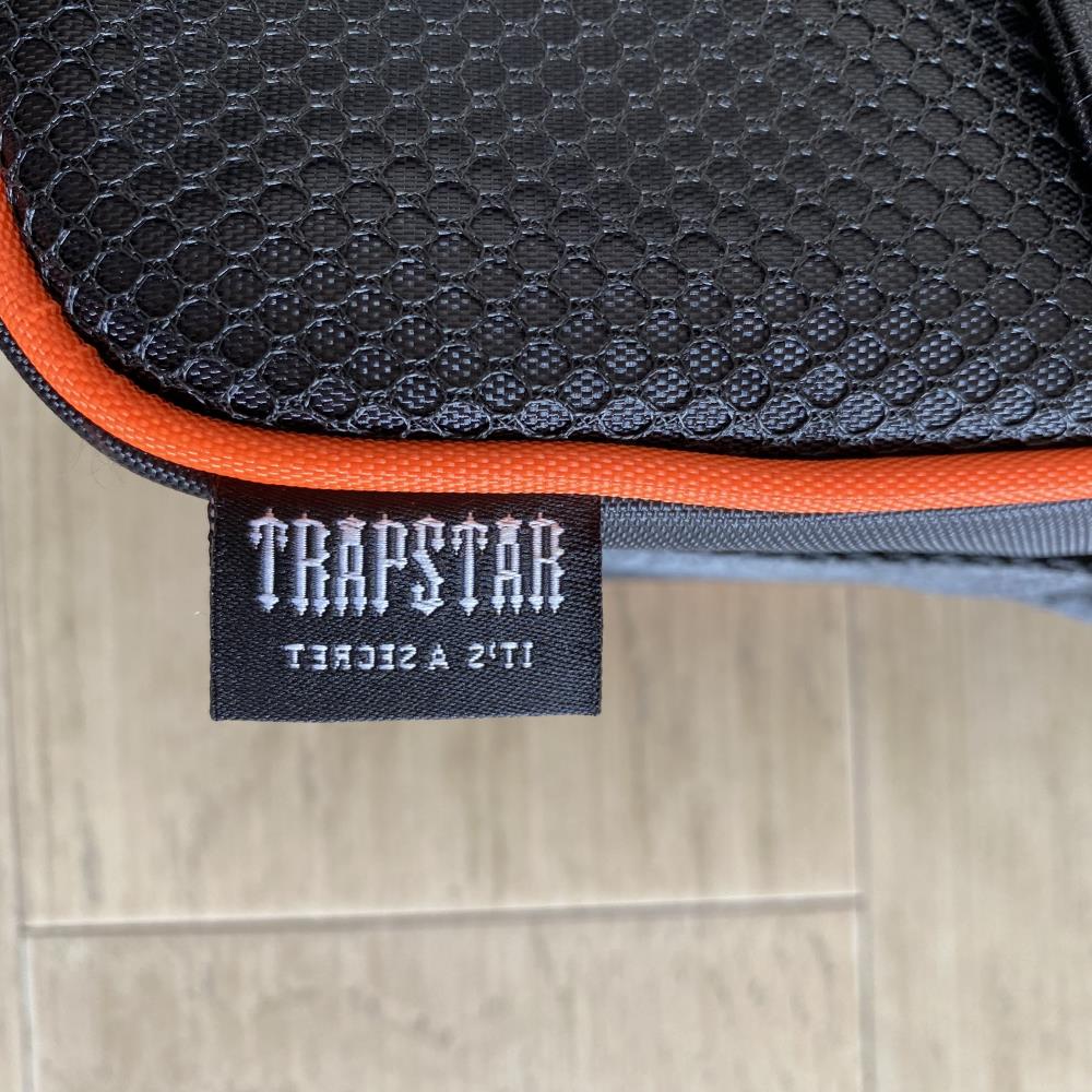 Trapstar Messenger Bag 1.0 - Black/Orange Ironleague