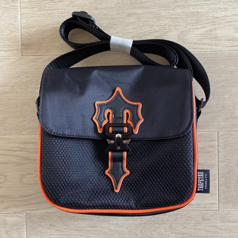 Trapstar Messenger Bag 1.0 - Black/Orange Ironleague
