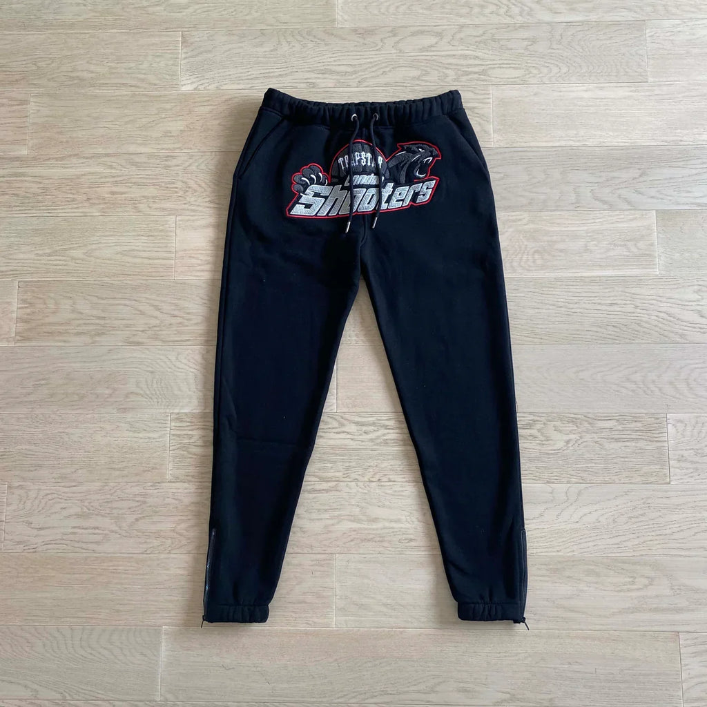 Trapstar Shooters Tracksuit - Black/Red Ironleague