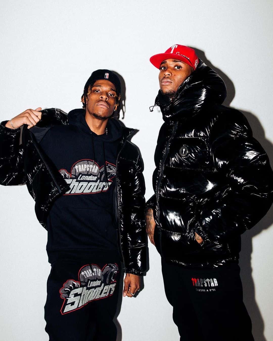 Trapstar Shooters Tracksuit - Black/Red Ironleague