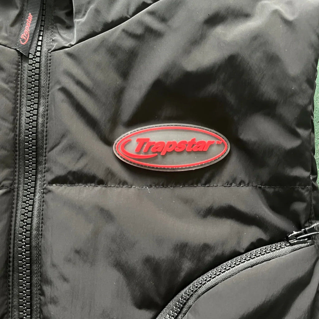 Trapstar Hyperdrive Sleeveless Jacket - Black/Red Ironleague