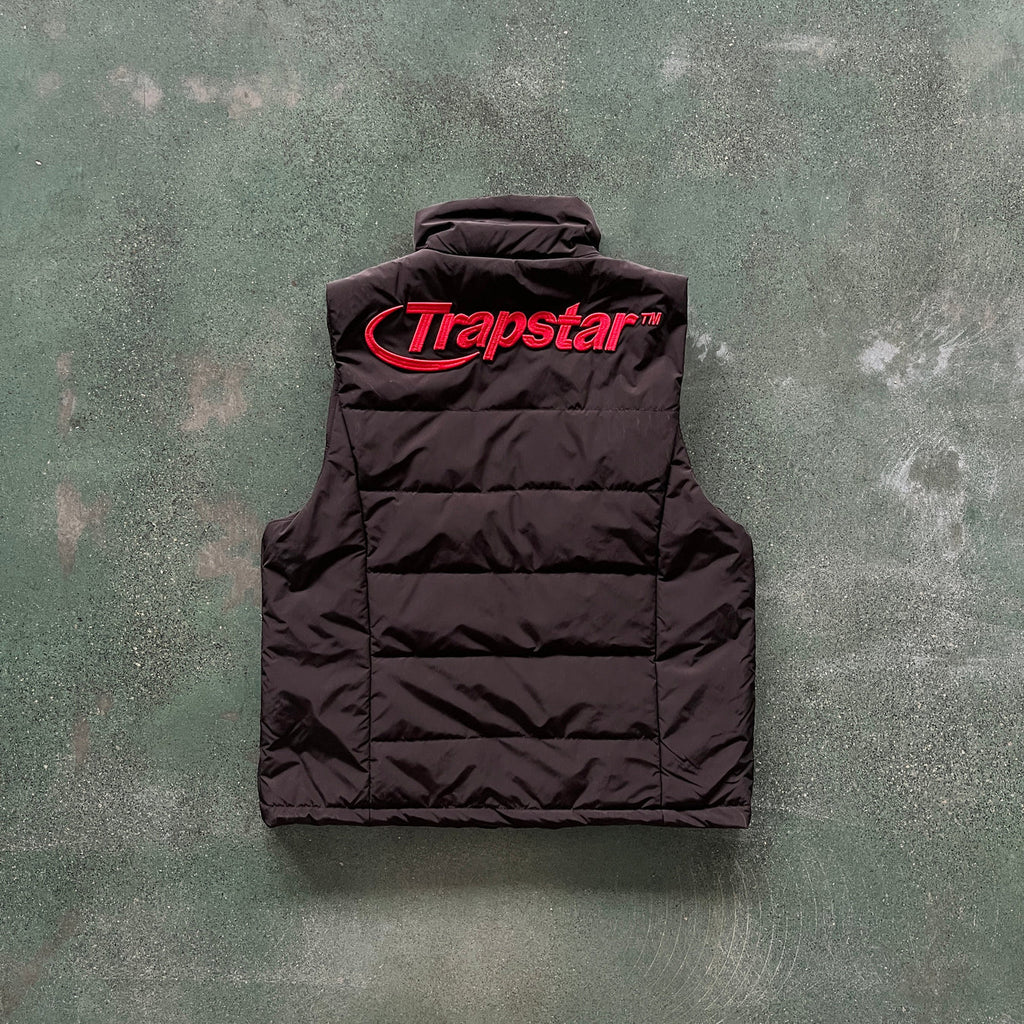 Trapstar Hyperdrive Sleeveless Jacket - Black/Red Ironleague