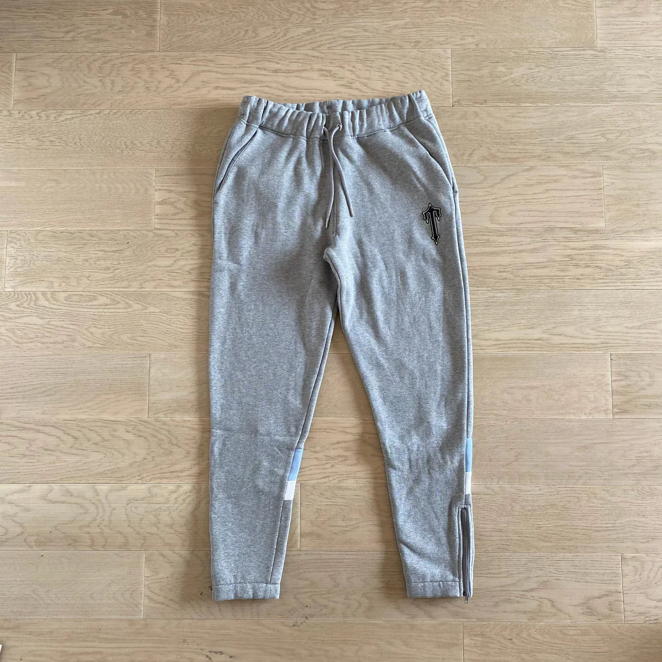 Trapstar V-Stripe Tracksuit - Grey/Sky Blue Ironleague