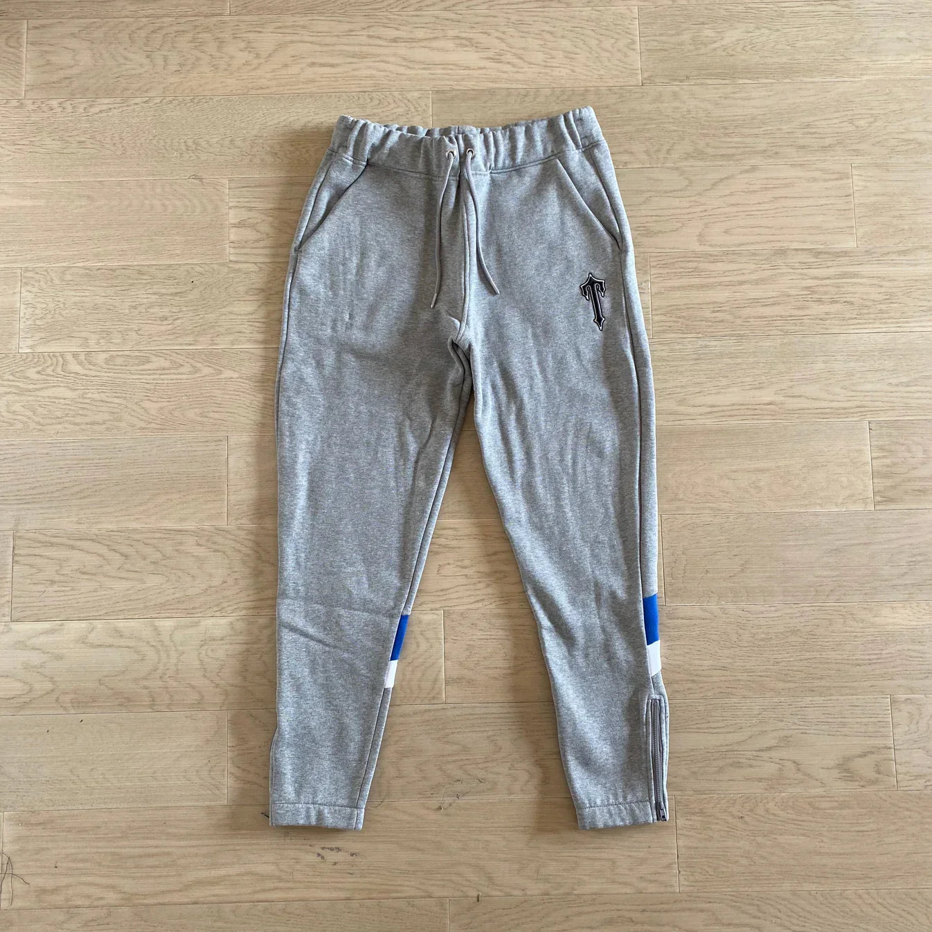 Trapstar V-Stripe Tracksuit - Grey/Blue Ironleague