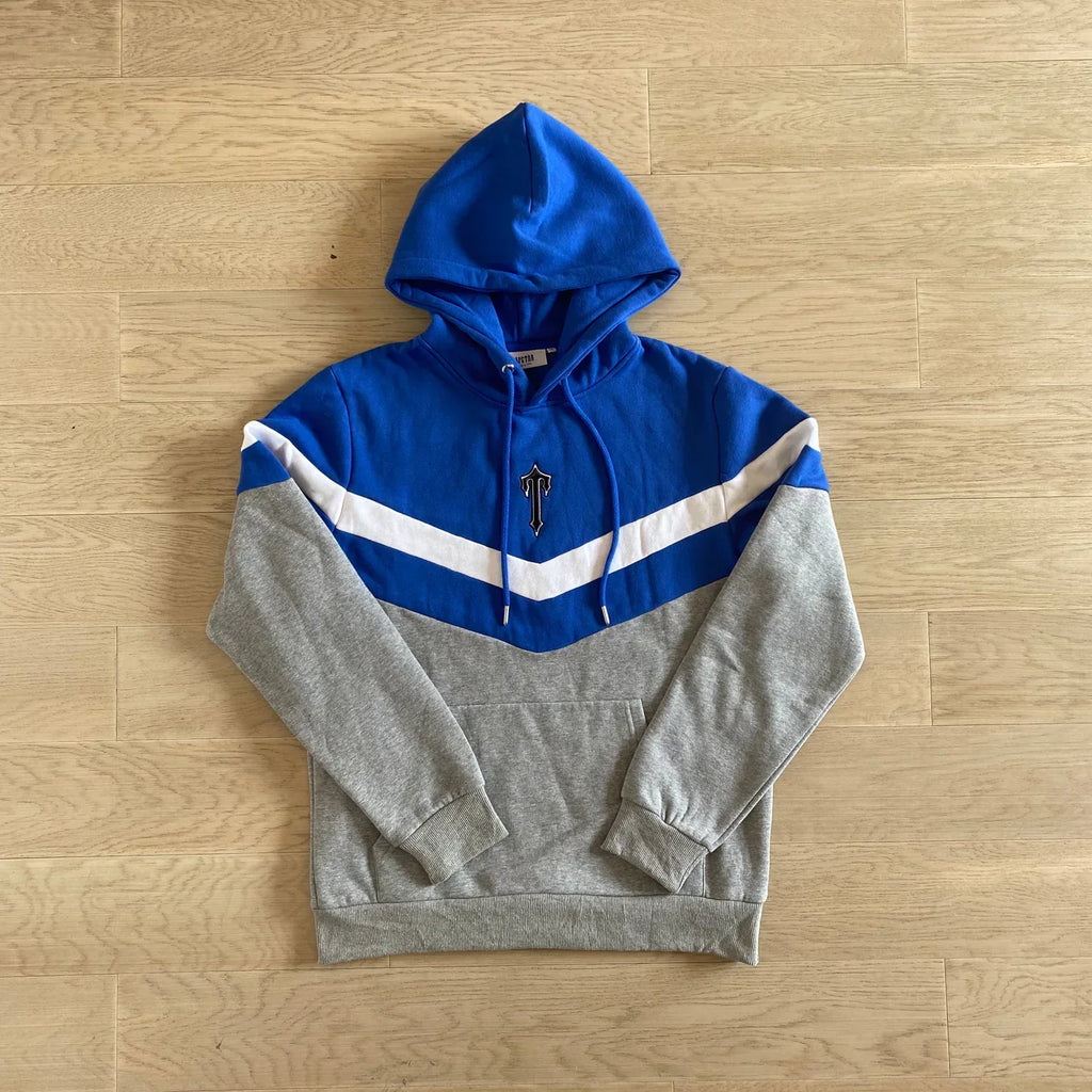 Trapstar V-Stripe Tracksuit - Grey/Blue Ironleague