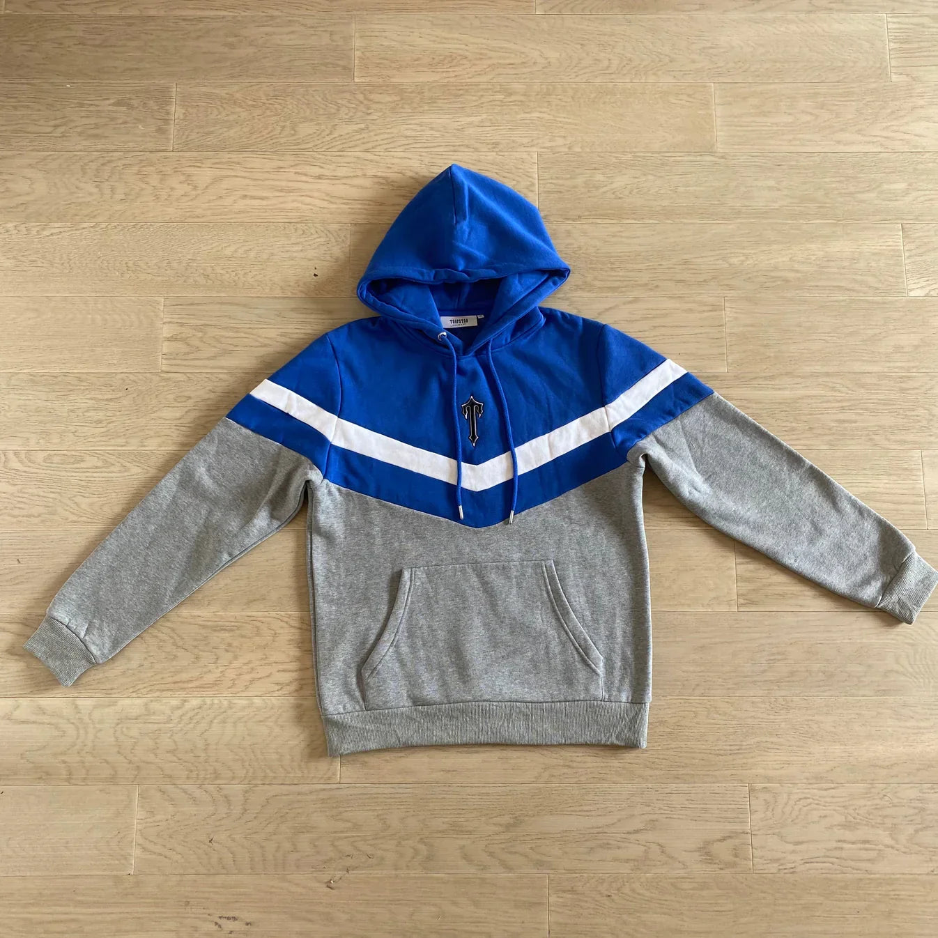 Trapstar V-Stripe Tracksuit - Grey/Blue Ironleague