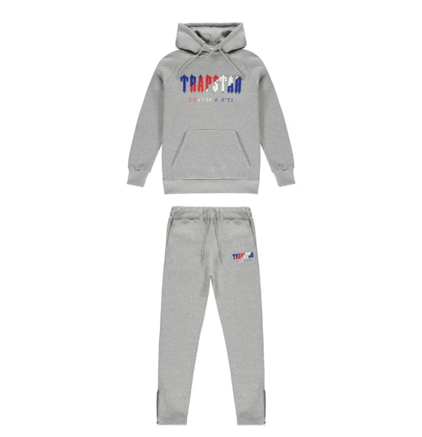 Trapstar Revolution Tracksuit - Black/Grey Ironleague