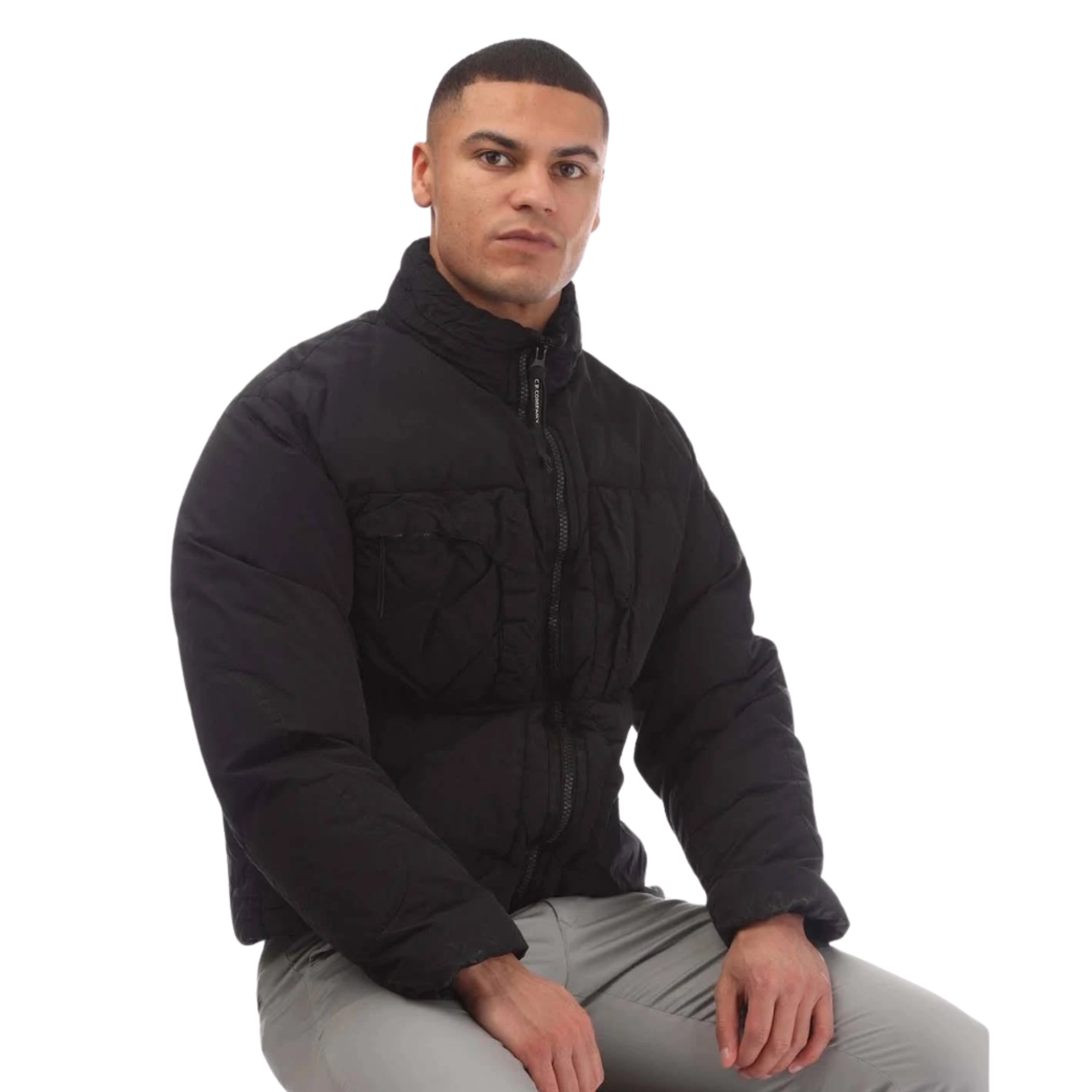 CP Company Chrome Down Jacket - Black Ironleague