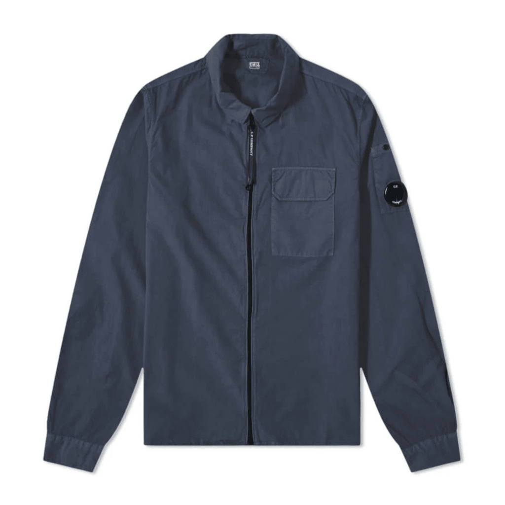 CP Company Zip Overshirt - Navy Ironleague