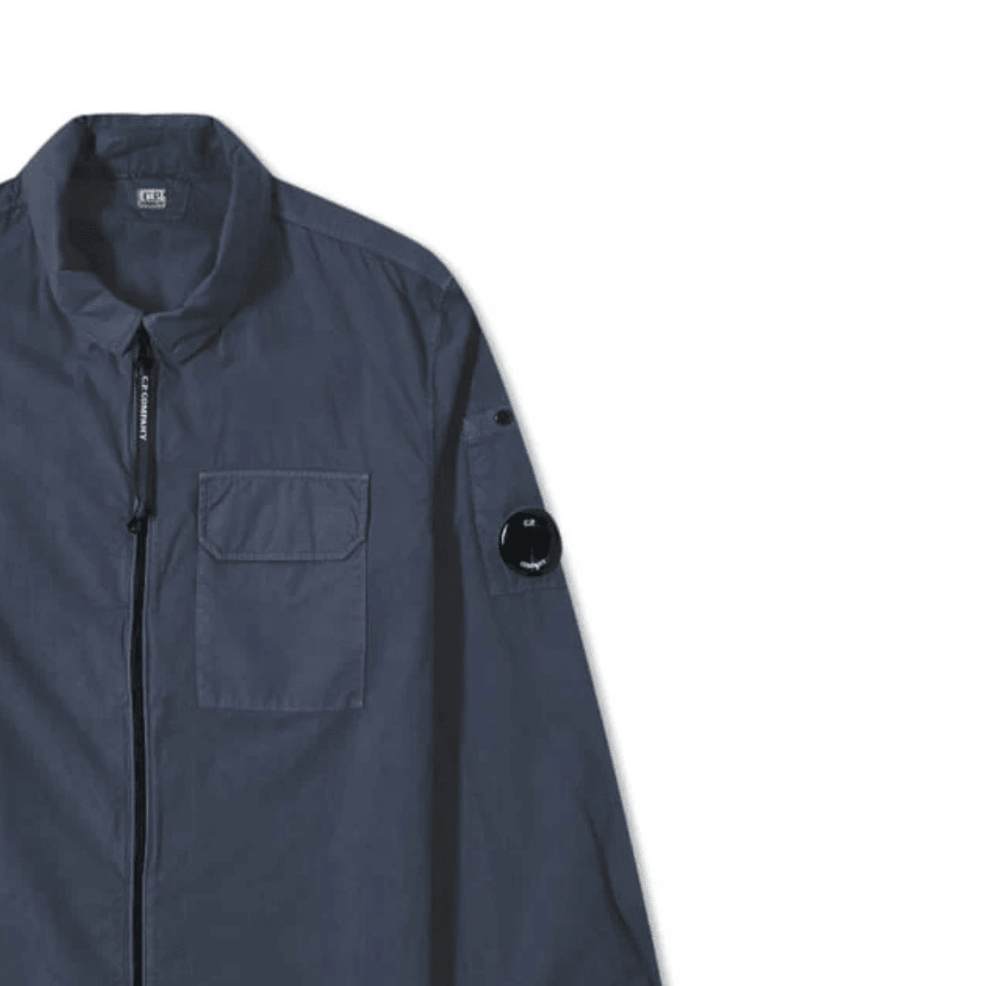 CP Company Zip Overshirt - Navy Ironleague