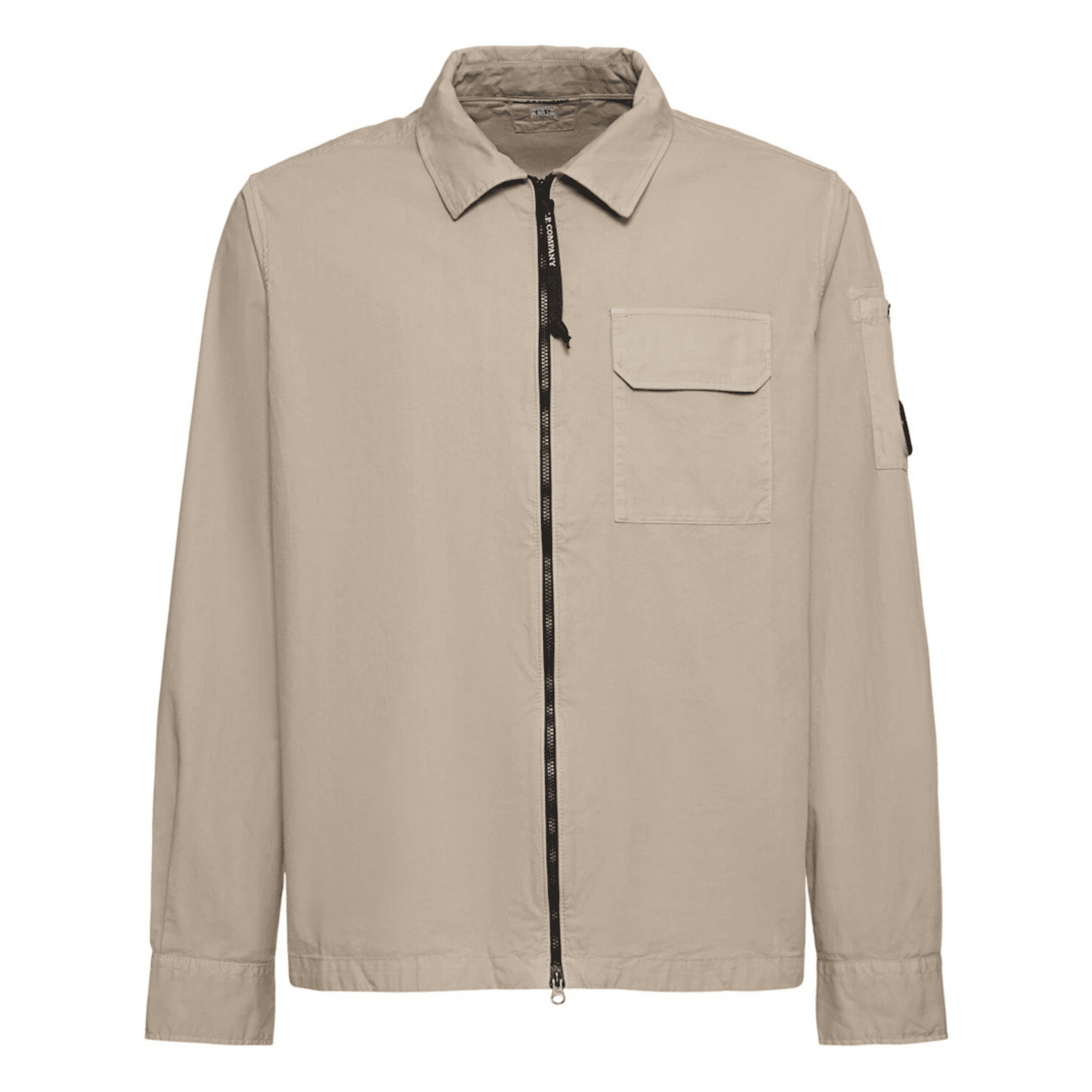 CP Company Zip Overshirt - Vintage Khaki Ironleague