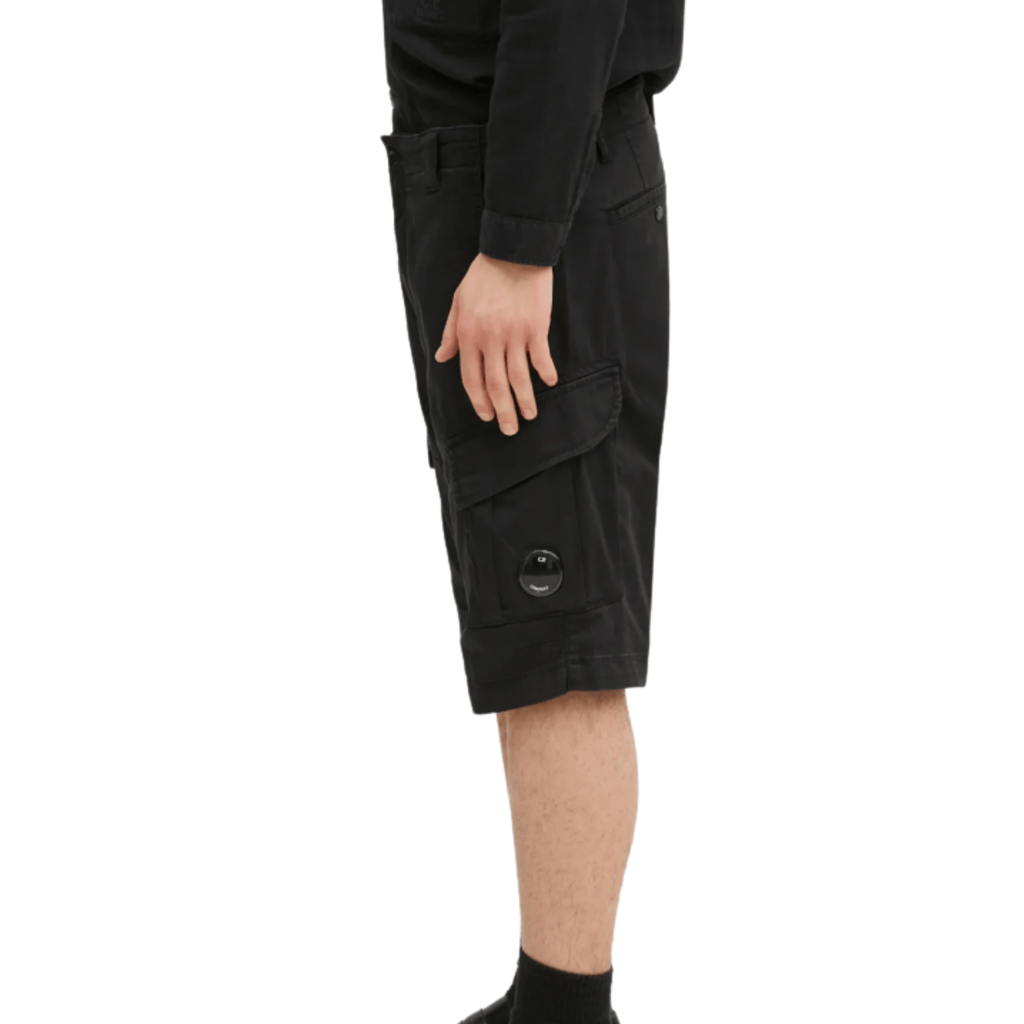 CP Company Cargo Shorts - Black Ironleague